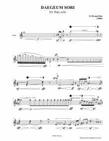 Daegeum sori for flute solo 2008 z 5